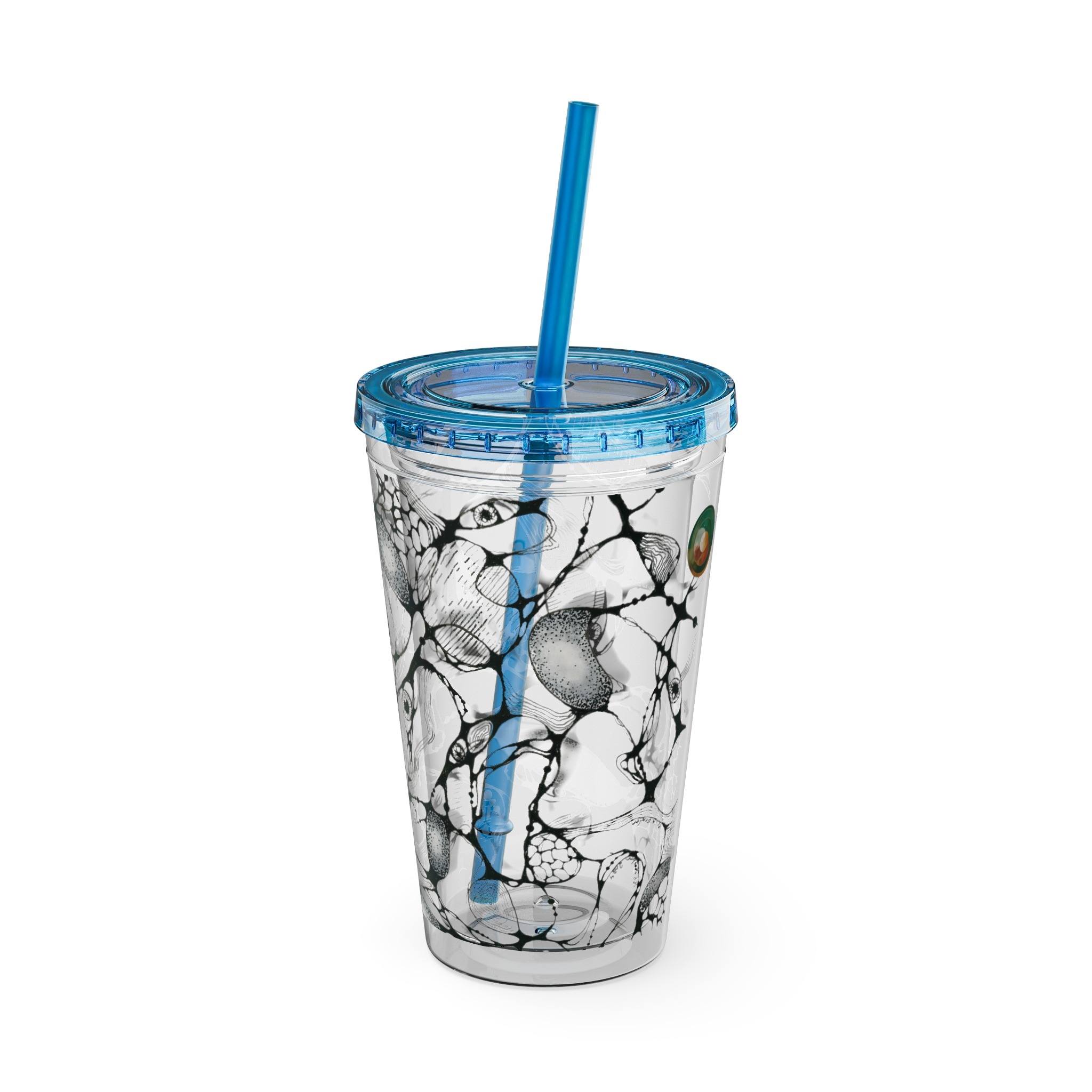 NEURO WAVES Tumbler with Straw, 16oz - Image 28