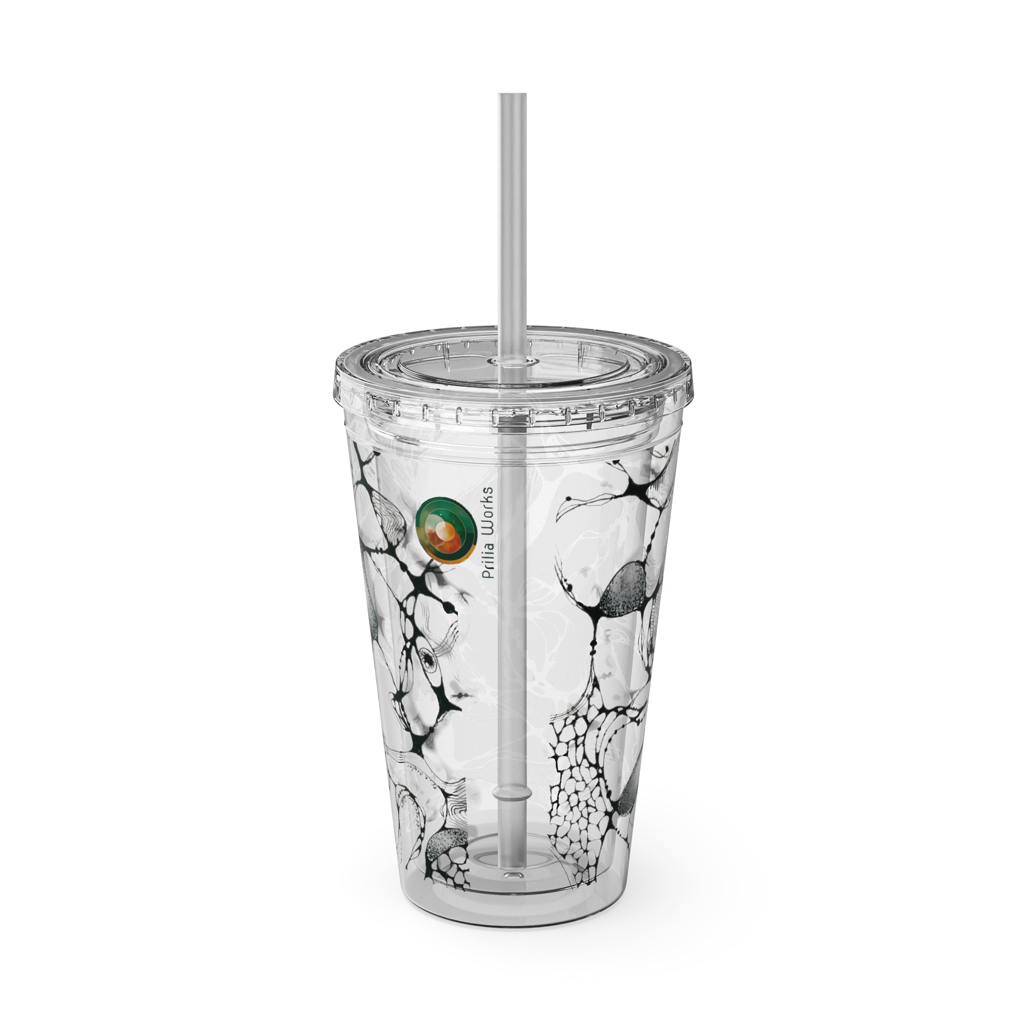 NEURO WAVES Tumbler with Straw, 16oz - Image 3