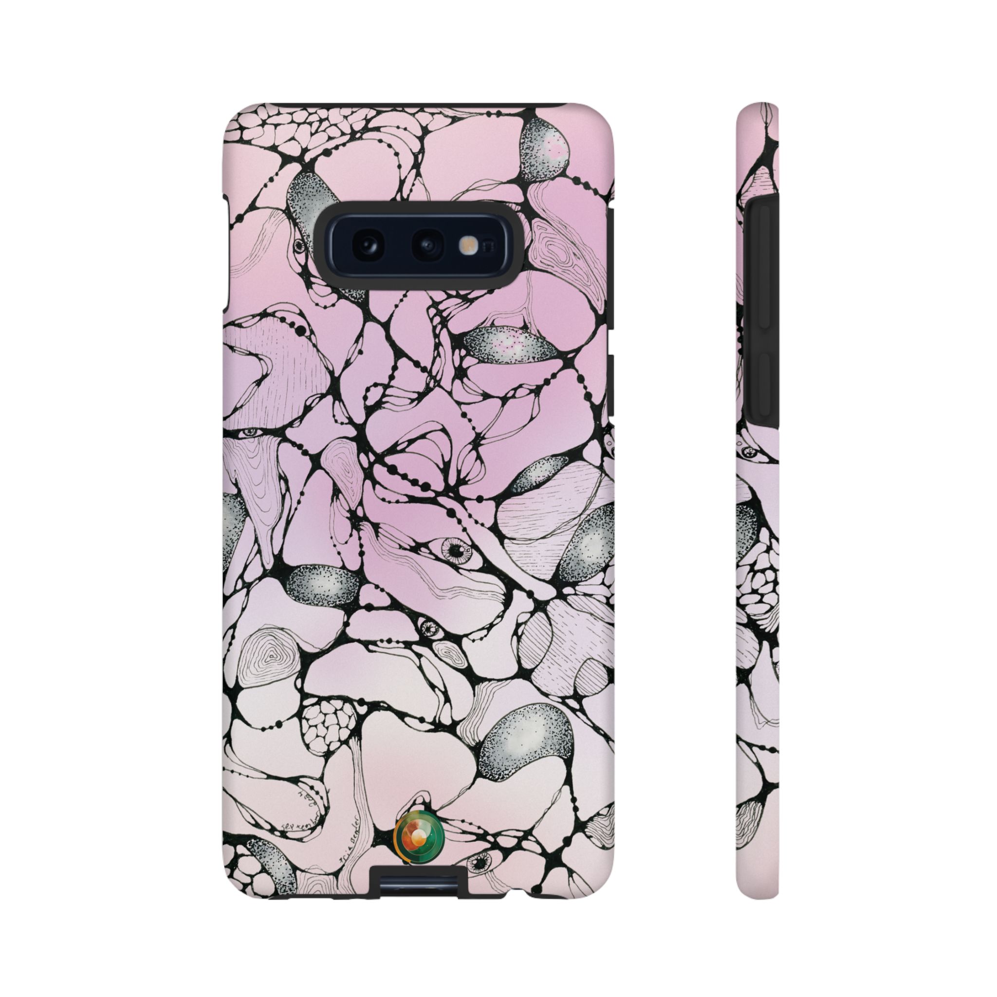 NEURO WAVES Pink Tough Phone Case - Image 17