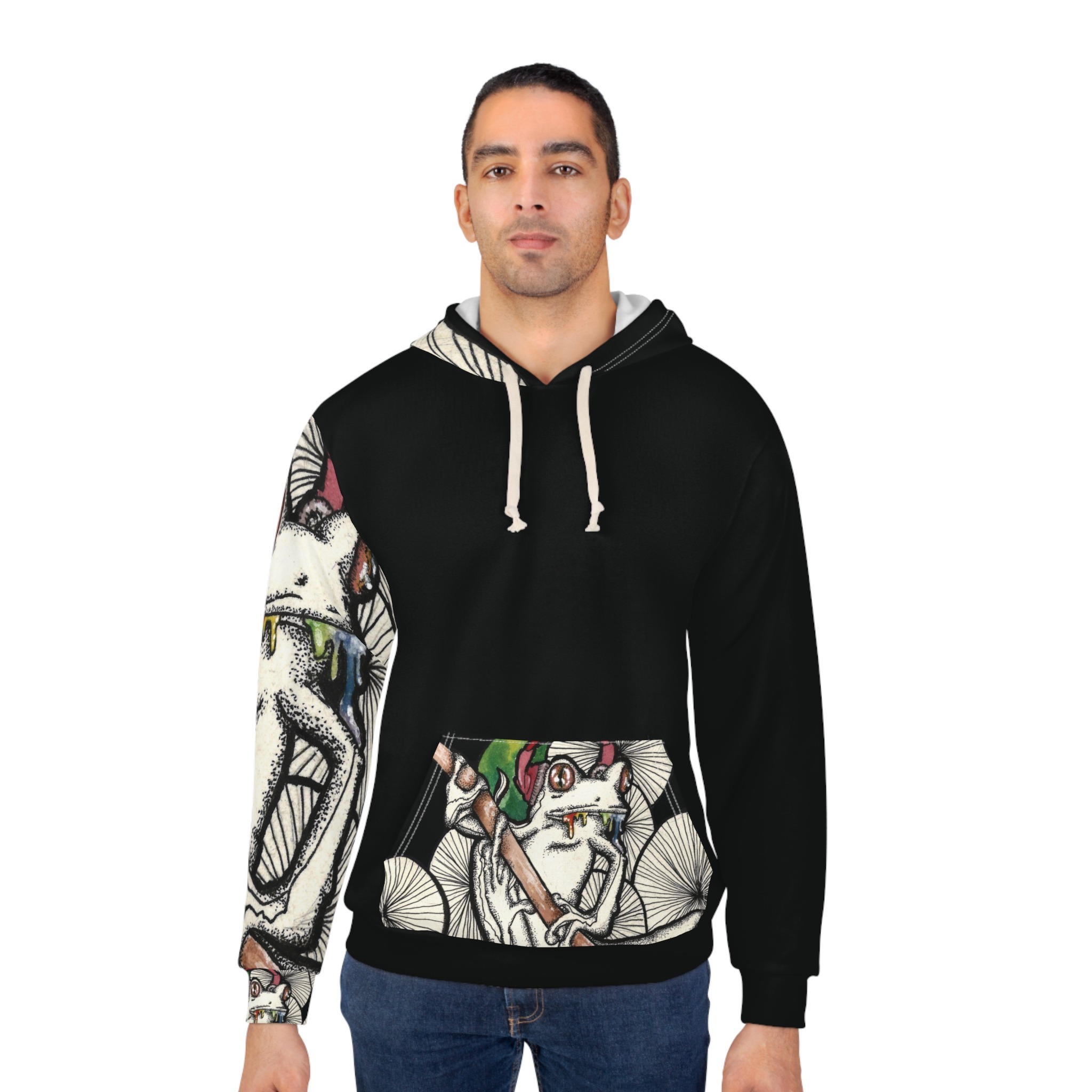 Trippy Frog Hoodie (UNISEX) - Image 4