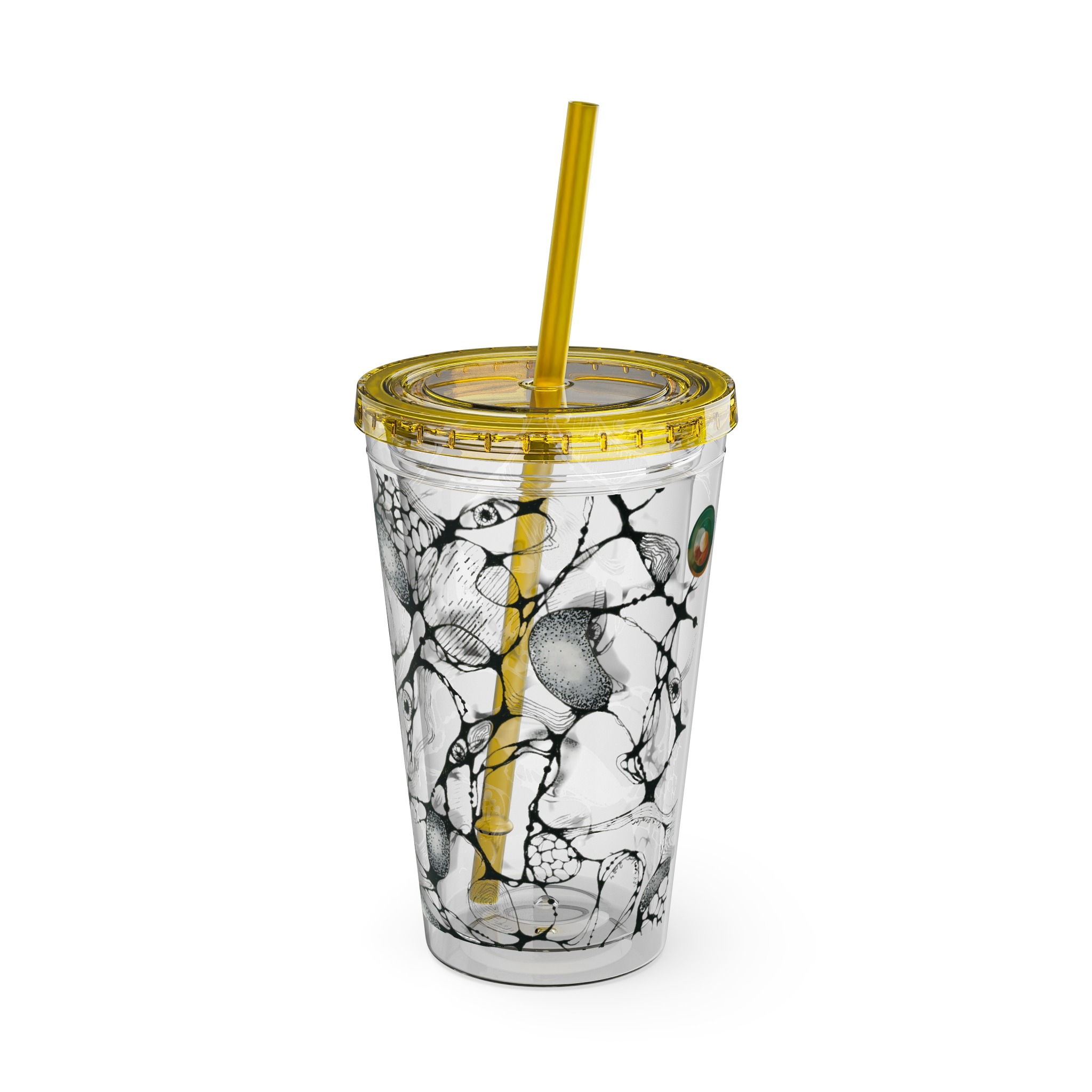 NEURO WAVES Tumbler with Straw, 16oz - Image 16