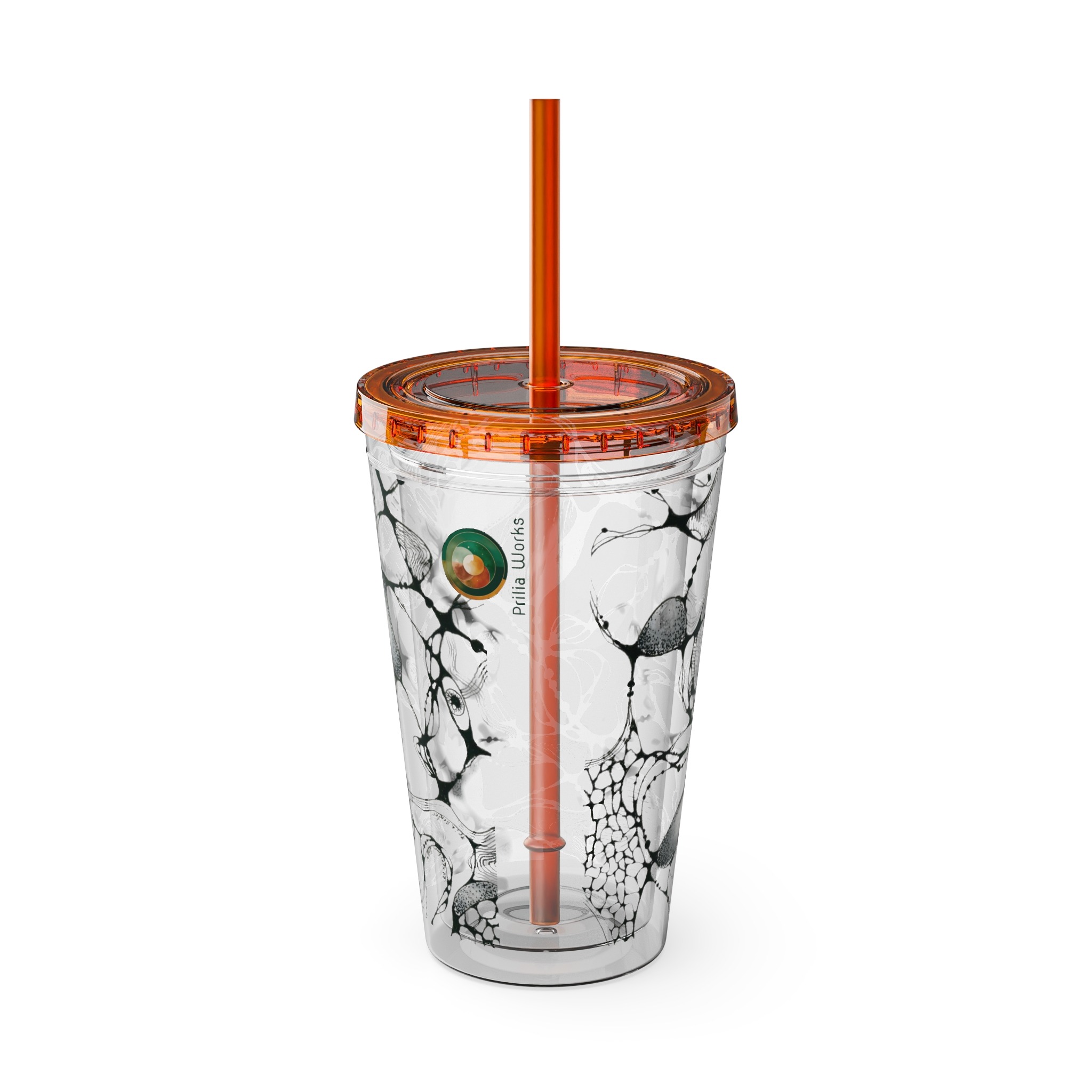 NEURO WAVES Tumbler with Straw, 16oz - Image 11