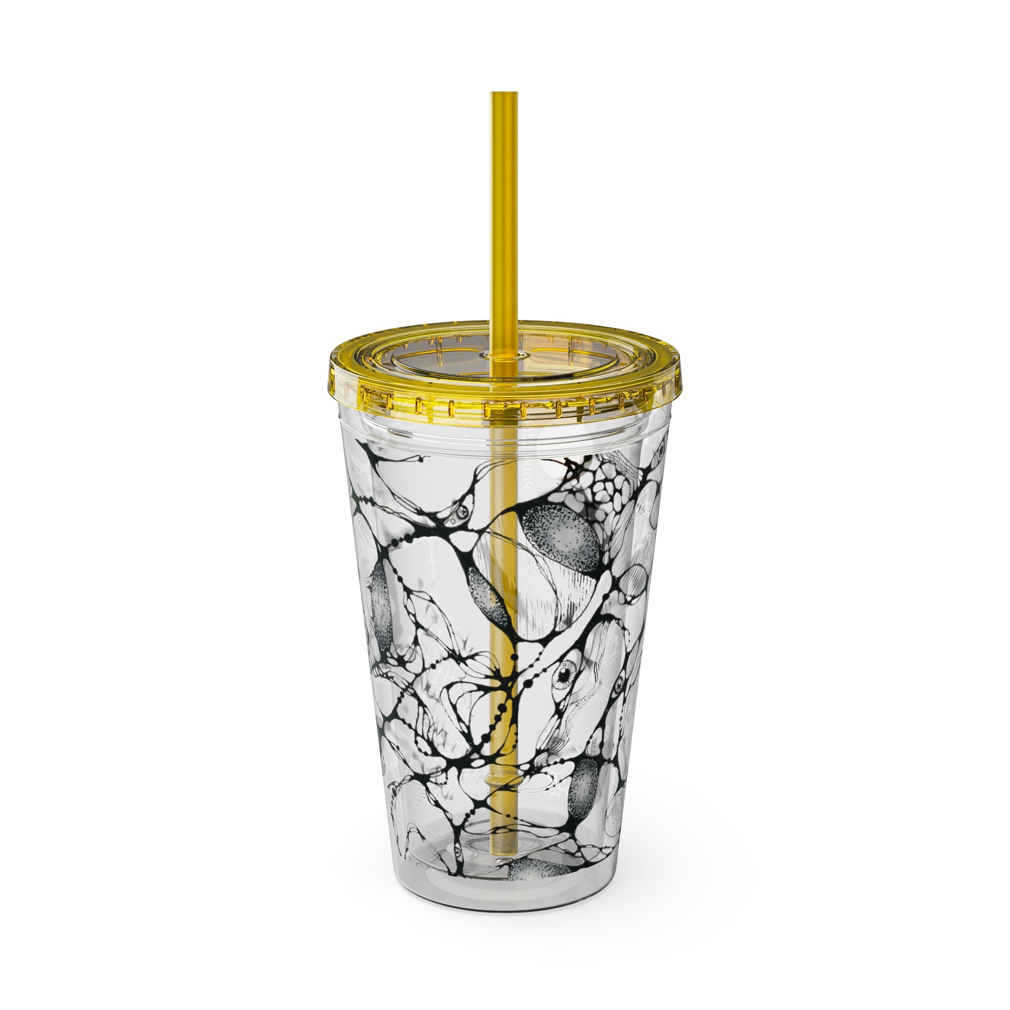 NEURO WAVES Tumbler with Straw, 16oz - Image 13