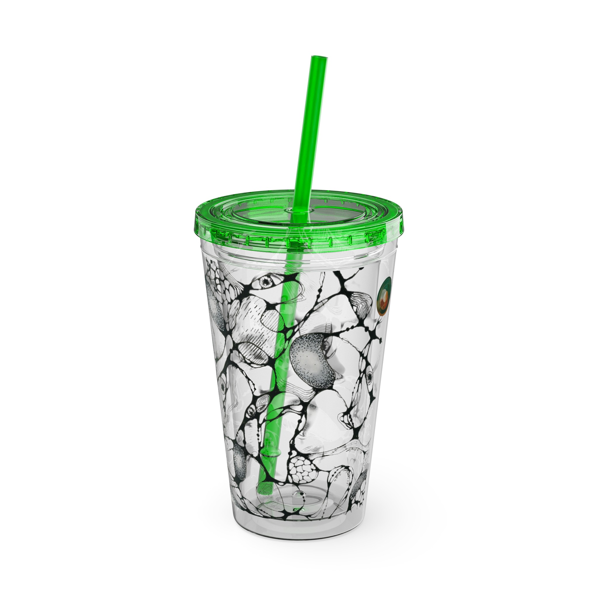 NEURO WAVES Tumbler with Straw, 16oz - Image 20