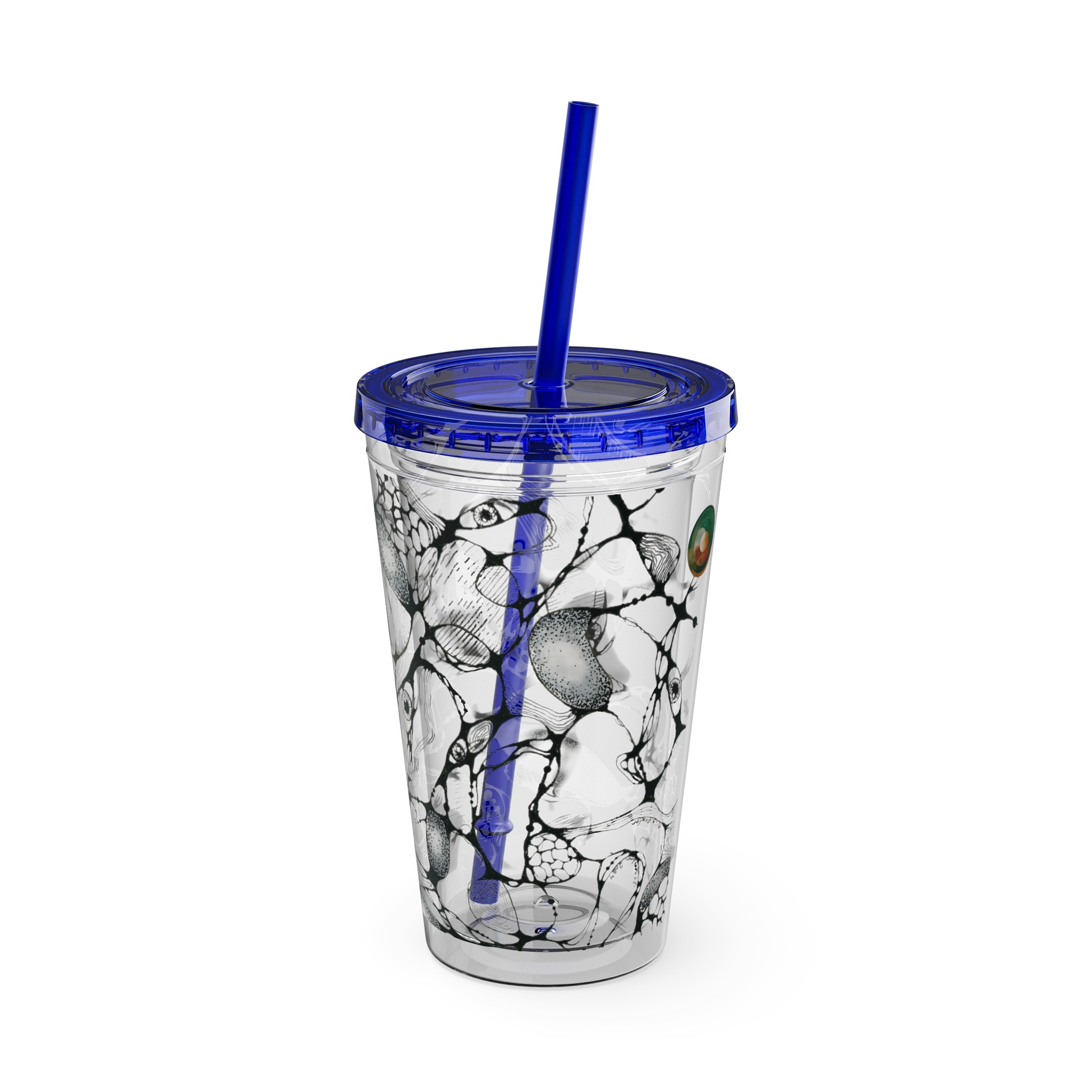 NEURO WAVES Tumbler with Straw, 16oz - Image 32