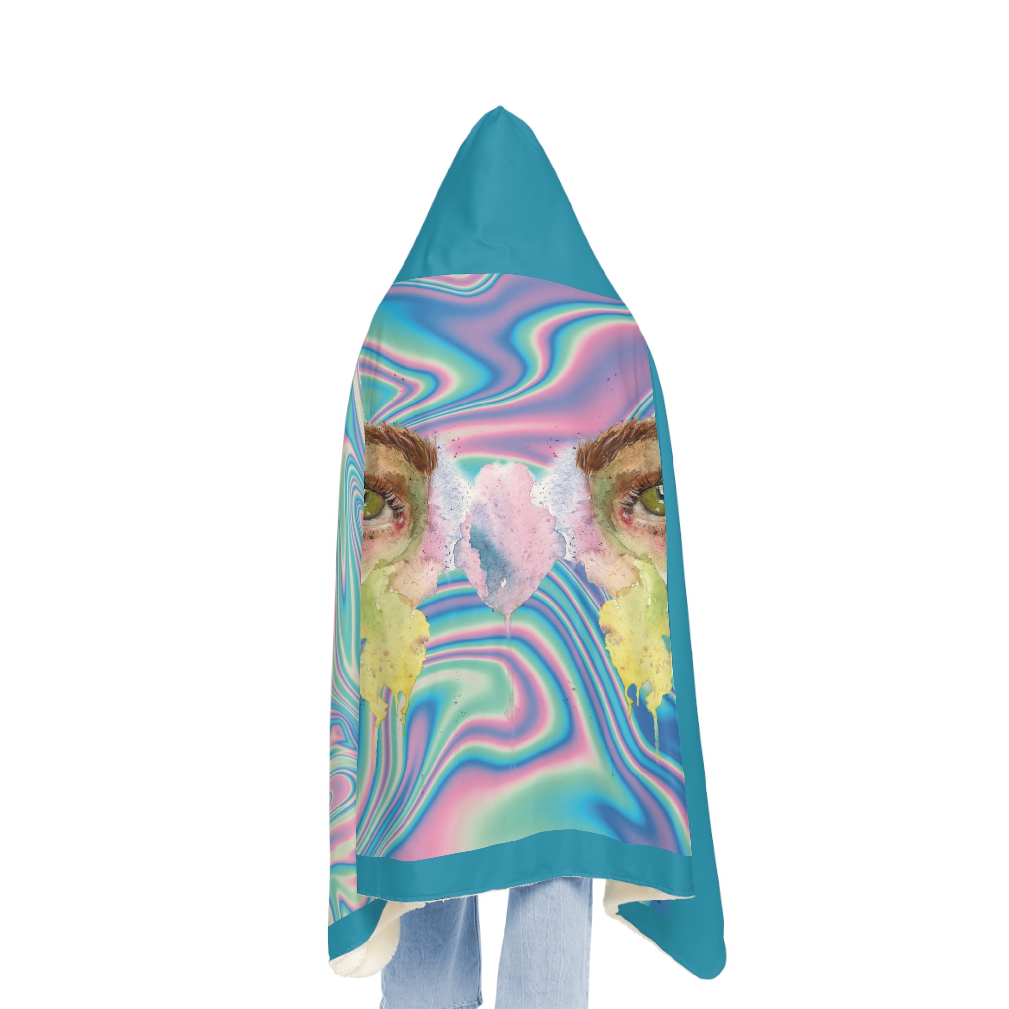 LOOKING IN Psychedelic Snuggle Blanket - Image 3