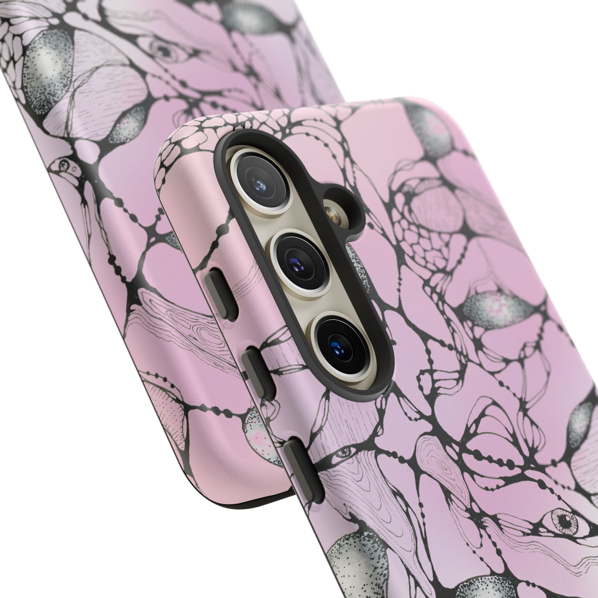 NEURO WAVES Pink Tough Phone Case - Image 5