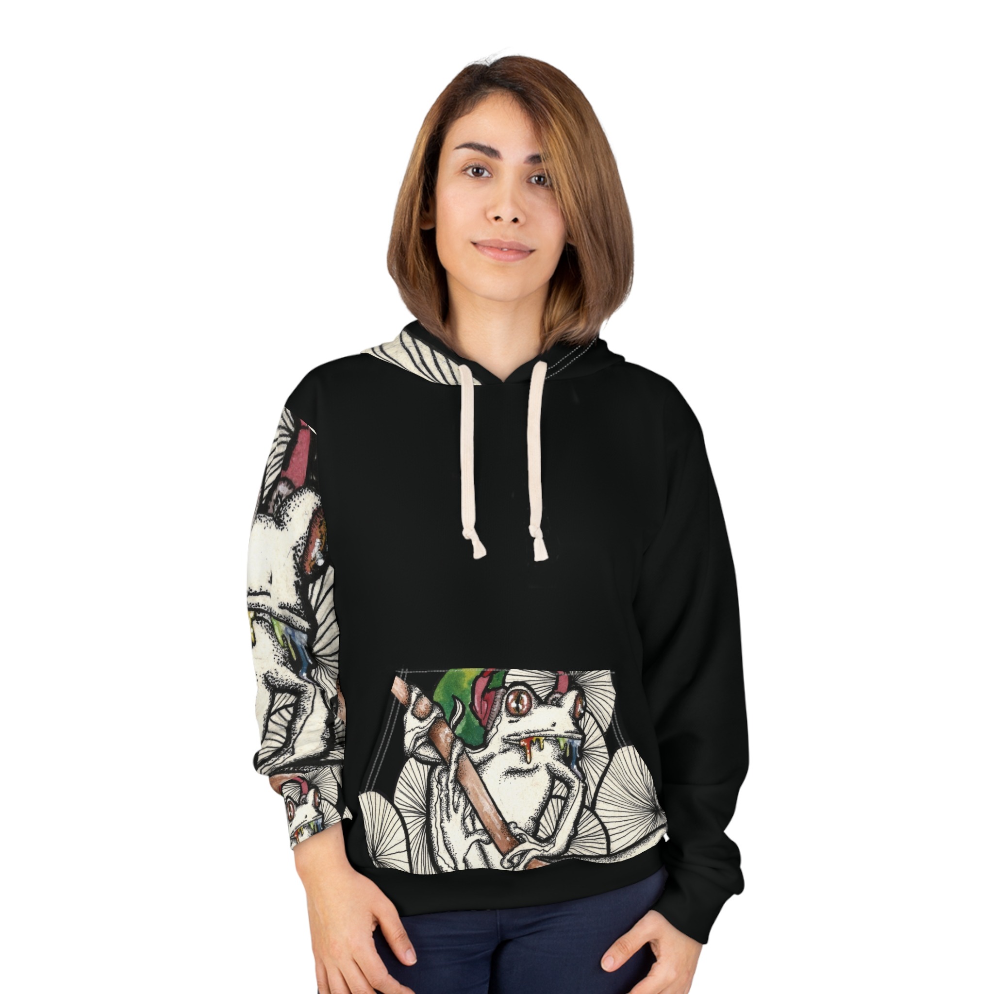 Trippy Frog Hoodie (UNISEX) - Image 3