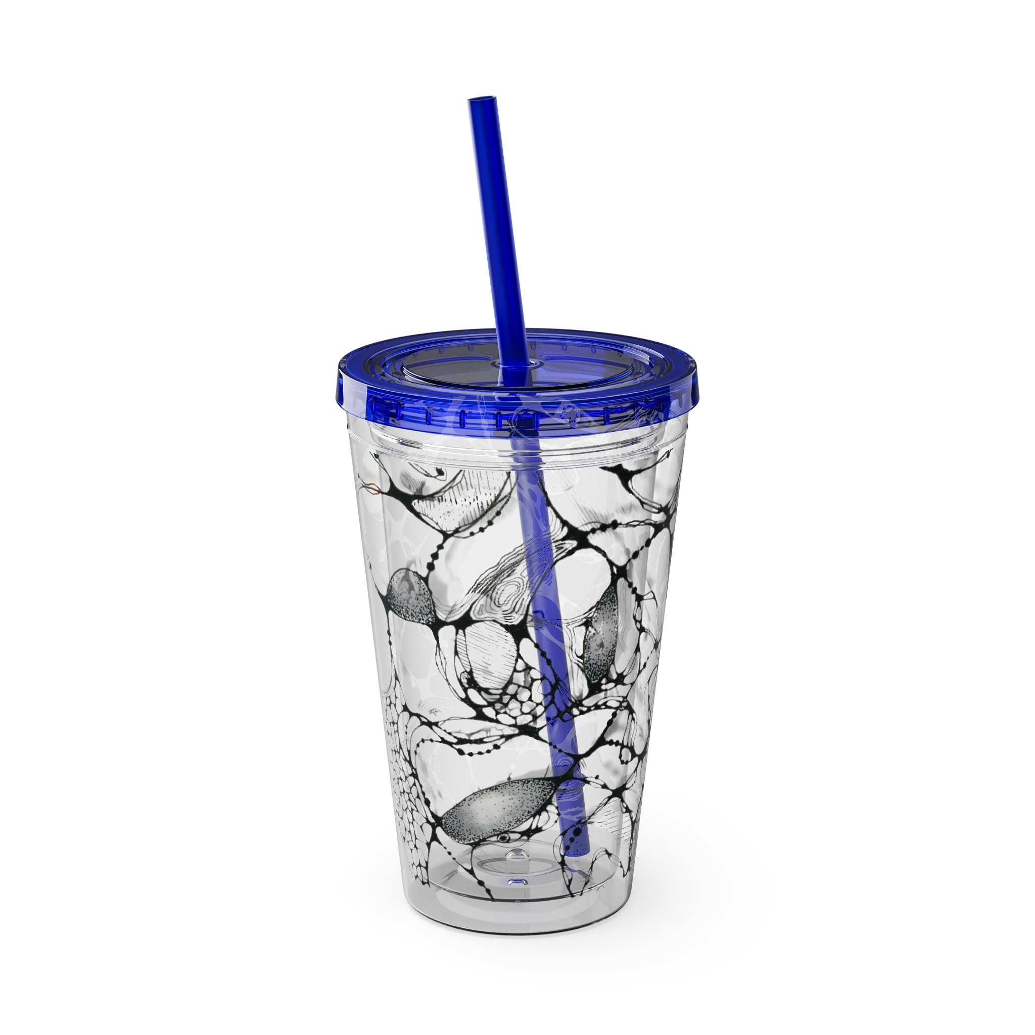 NEURO WAVES Tumbler with Straw, 16oz - Image 30