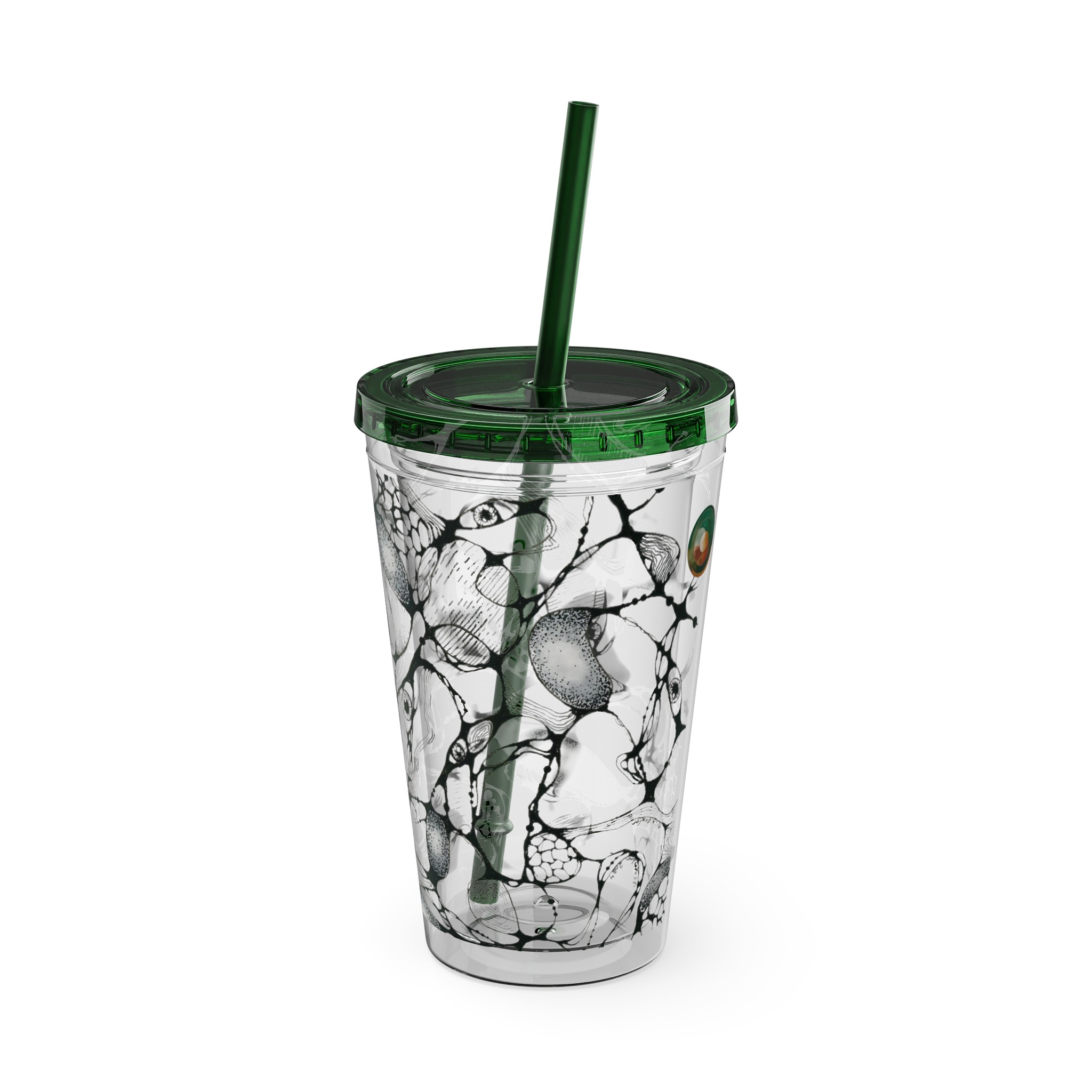 NEURO WAVES Tumbler with Straw, 16oz - Image 24