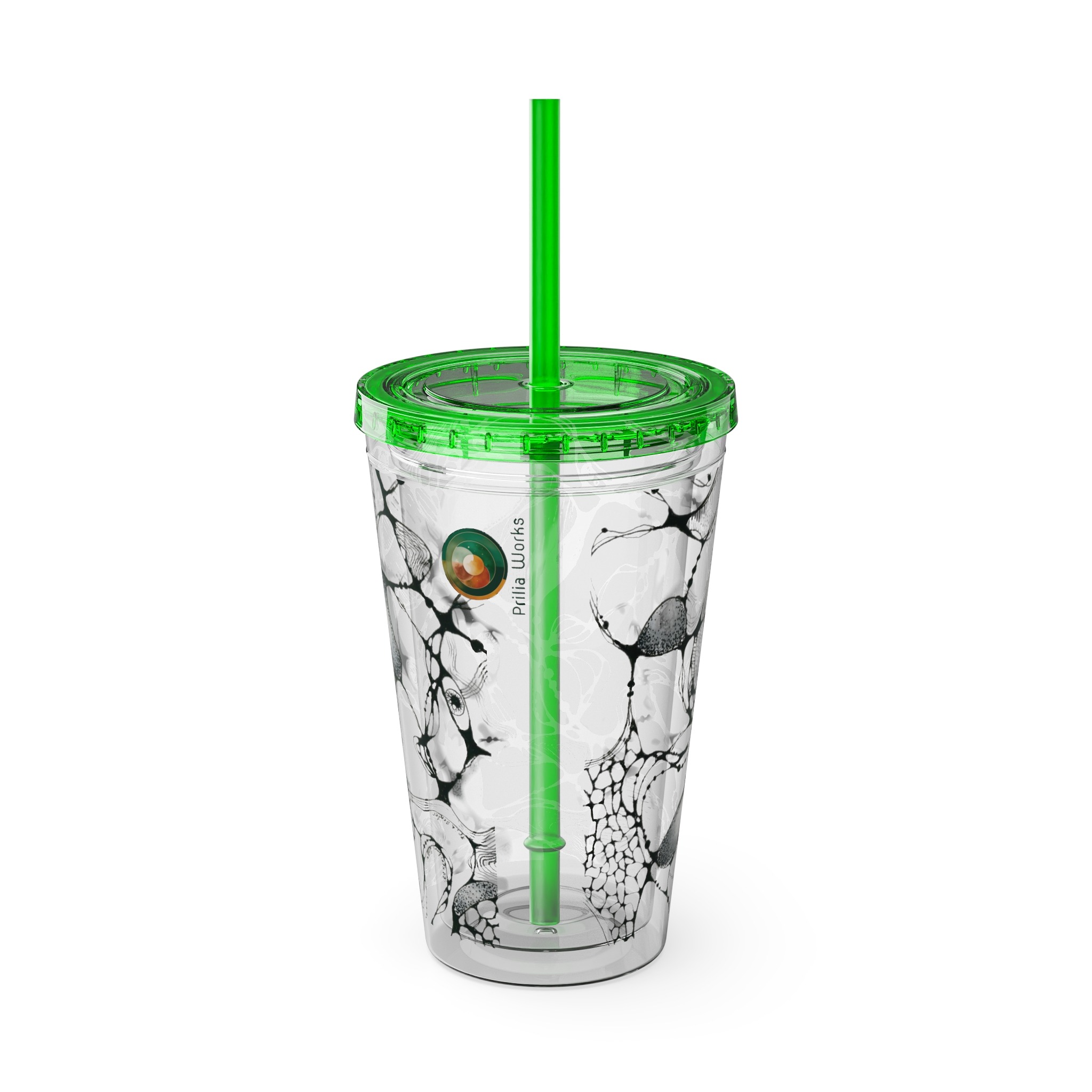 NEURO WAVES Tumbler with Straw, 16oz - Image 19