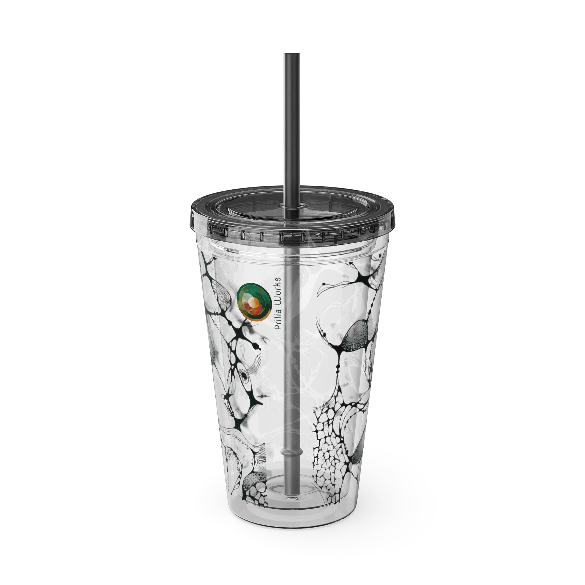 NEURO WAVES Tumbler with Straw, 16oz - Image 7