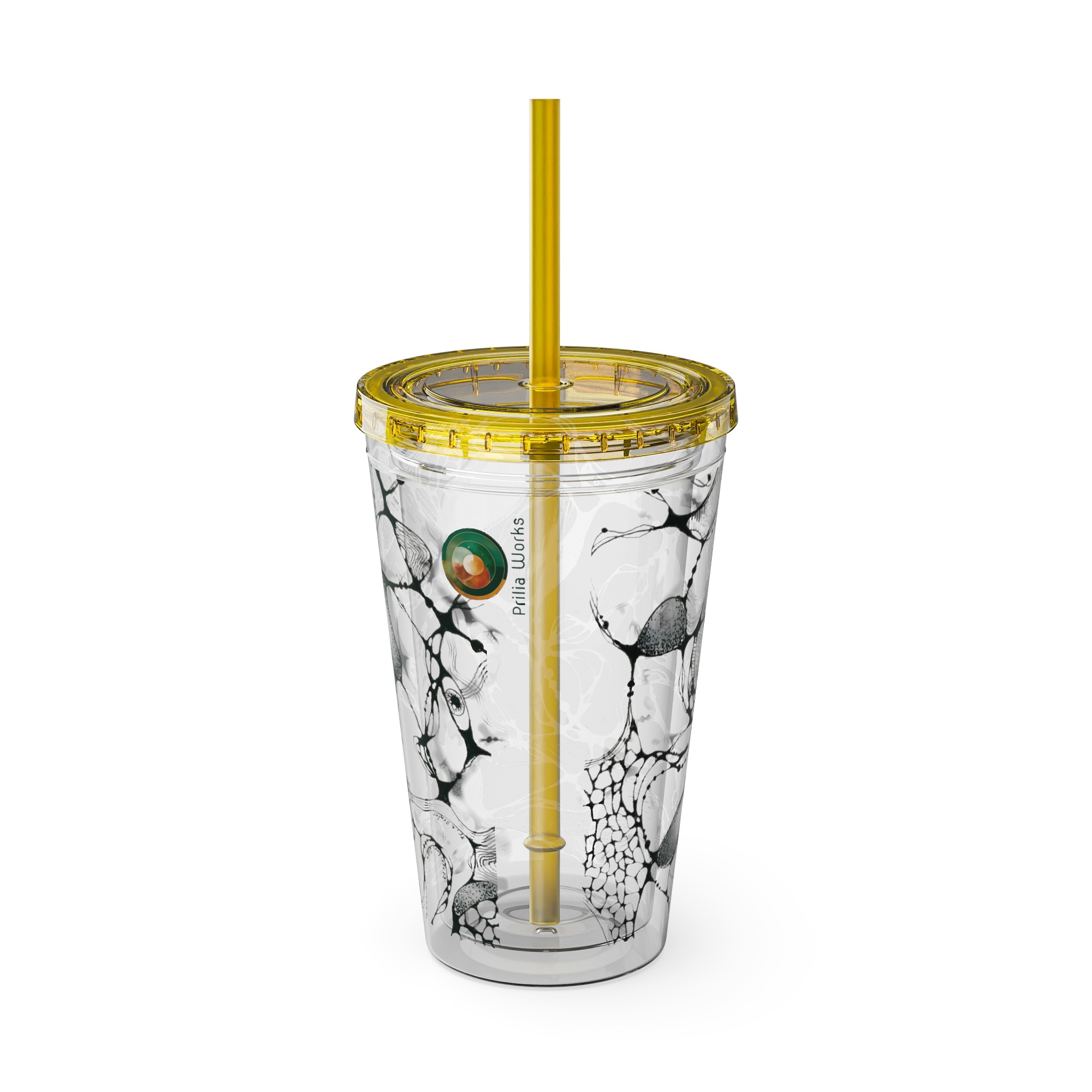 NEURO WAVES Tumbler with Straw, 16oz - Image 15