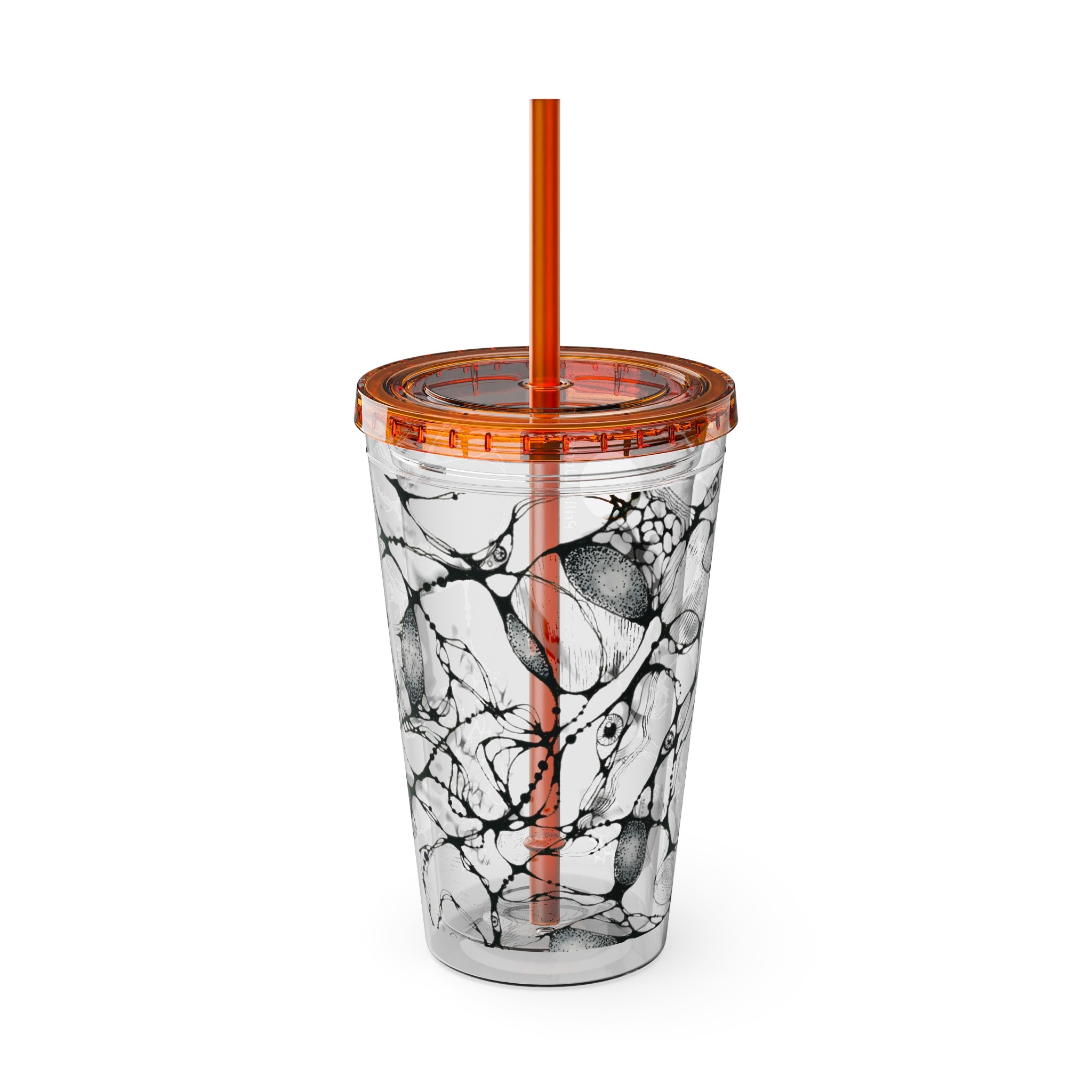 NEURO WAVES Tumbler with Straw, 16oz - Image 9