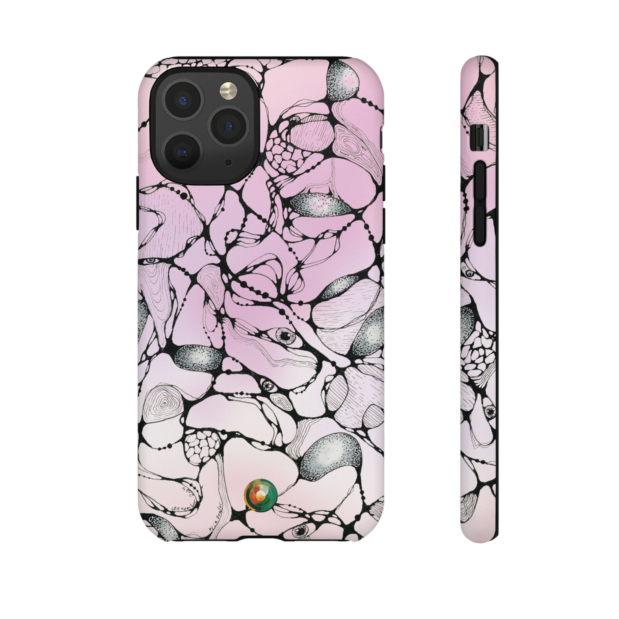 NEURO WAVES Pink Tough Phone Case - Image 16