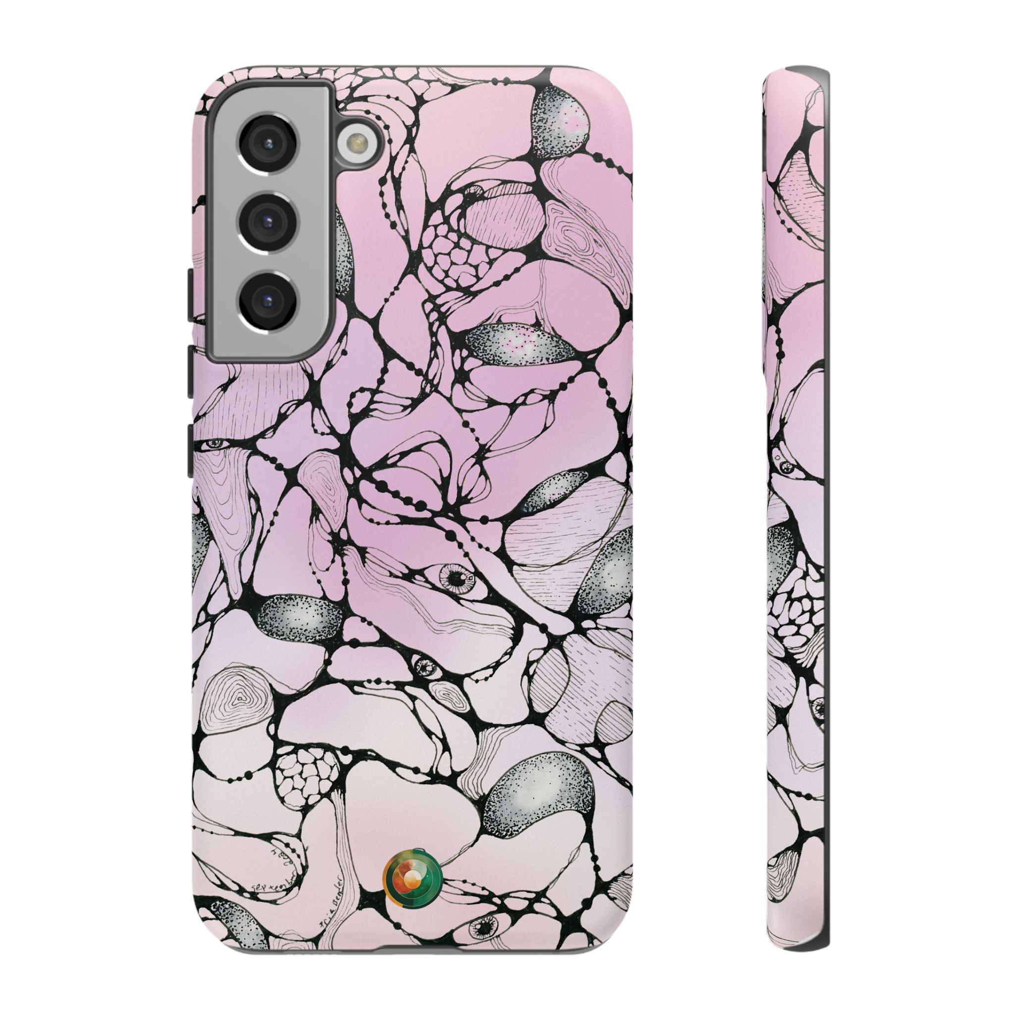 NEURO WAVES Pink Tough Phone Case - Image 12
