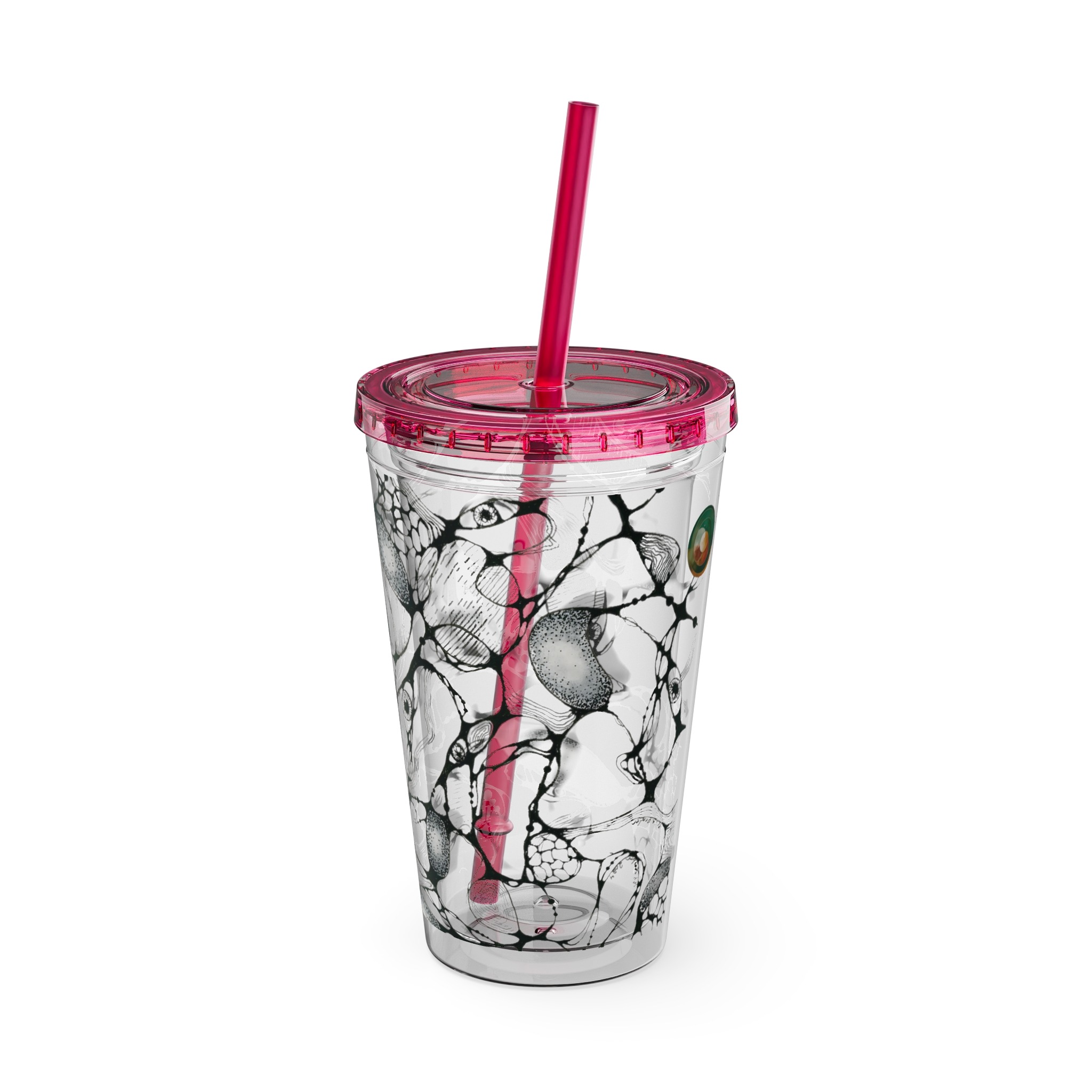 NEURO WAVES Tumbler with Straw, 16oz - Image 36