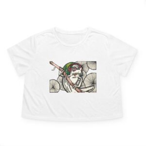 Cropped Tee - Trippy Frog Design