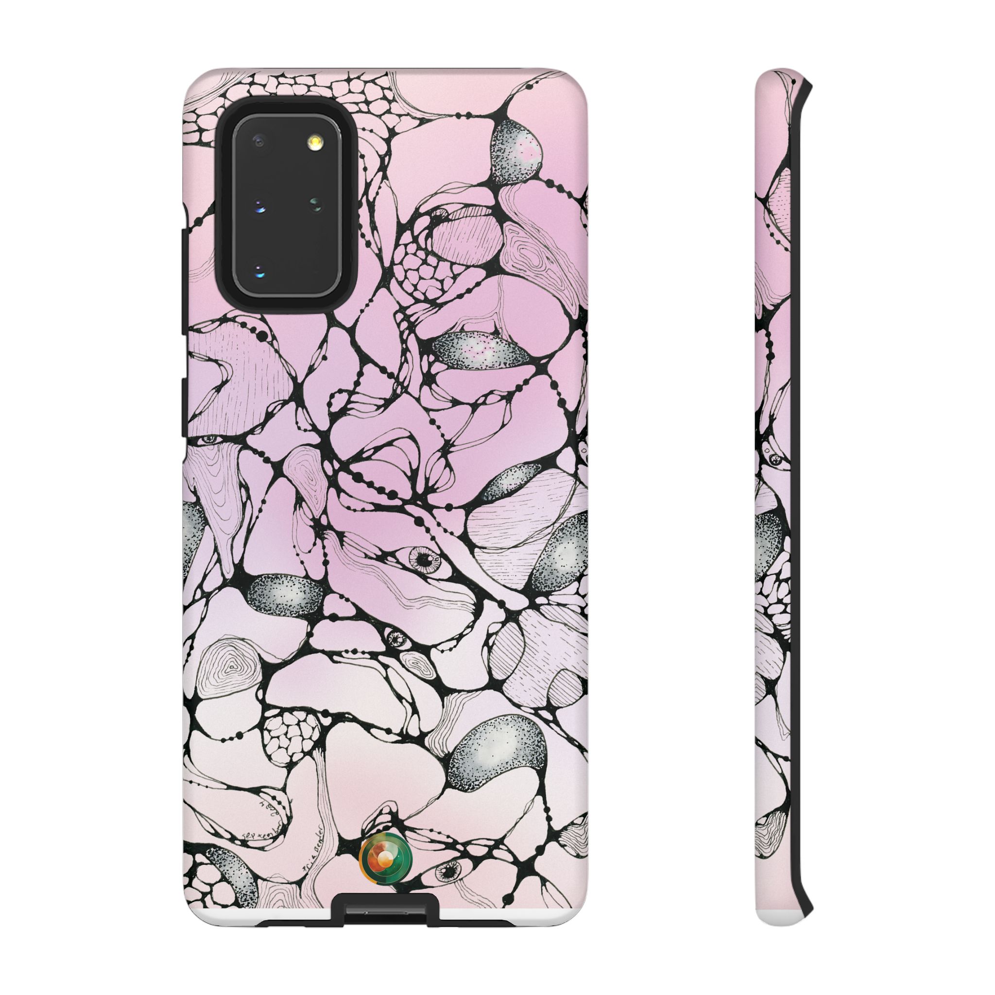 NEURO WAVES Pink Tough Phone Case - Image 15