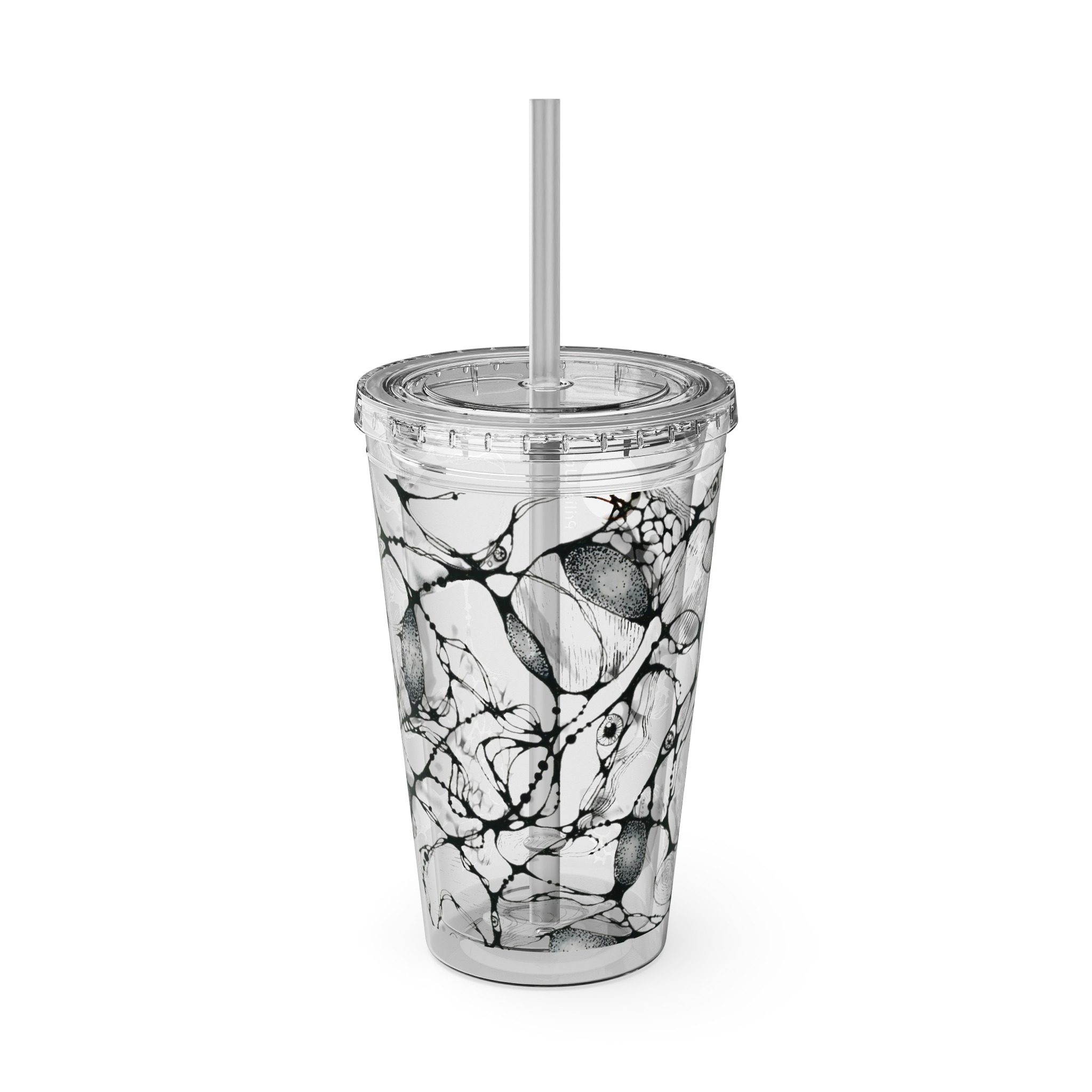 NEURO WAVES Tumbler with Straw, 16oz