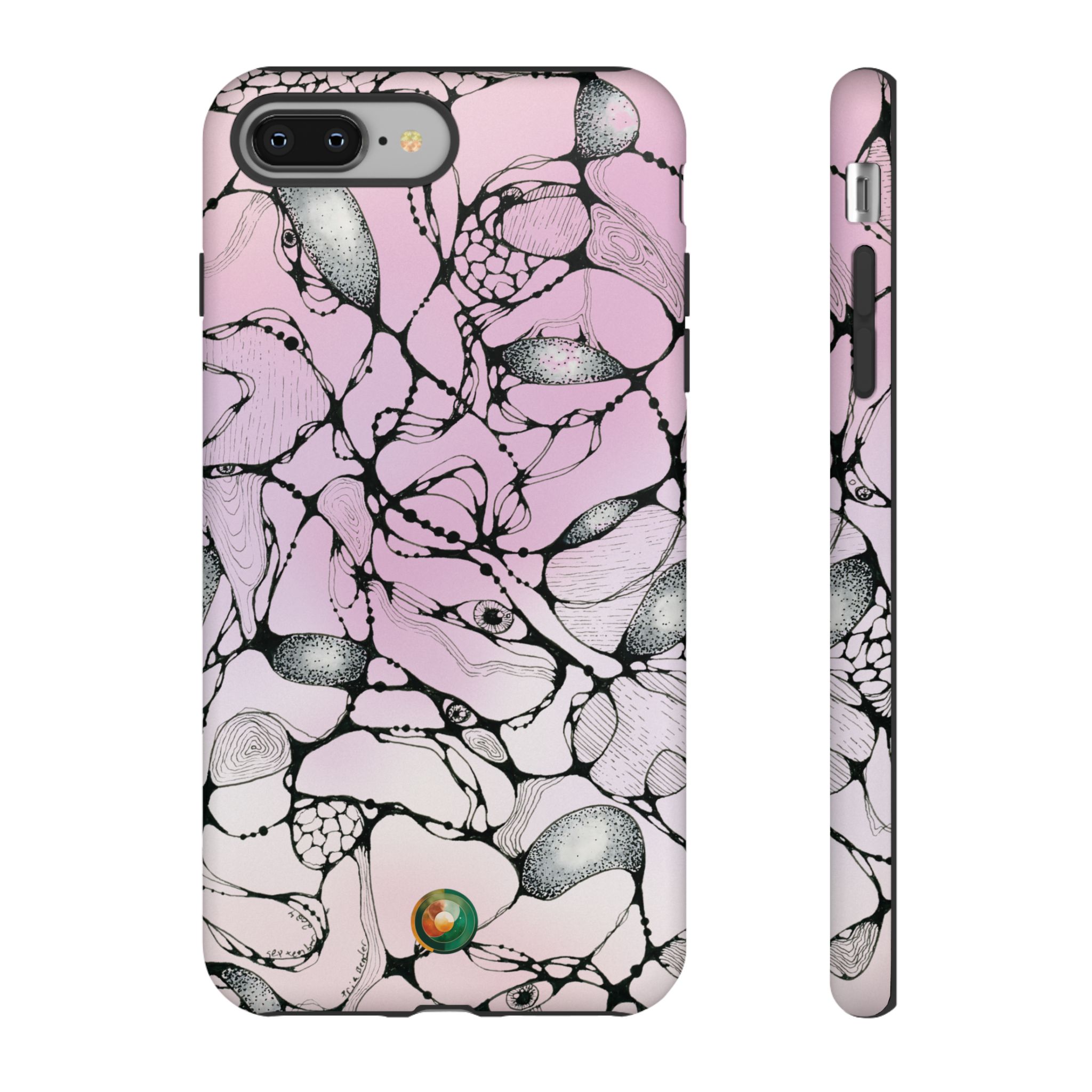 NEURO WAVES Pink Tough Phone Case - Image 22