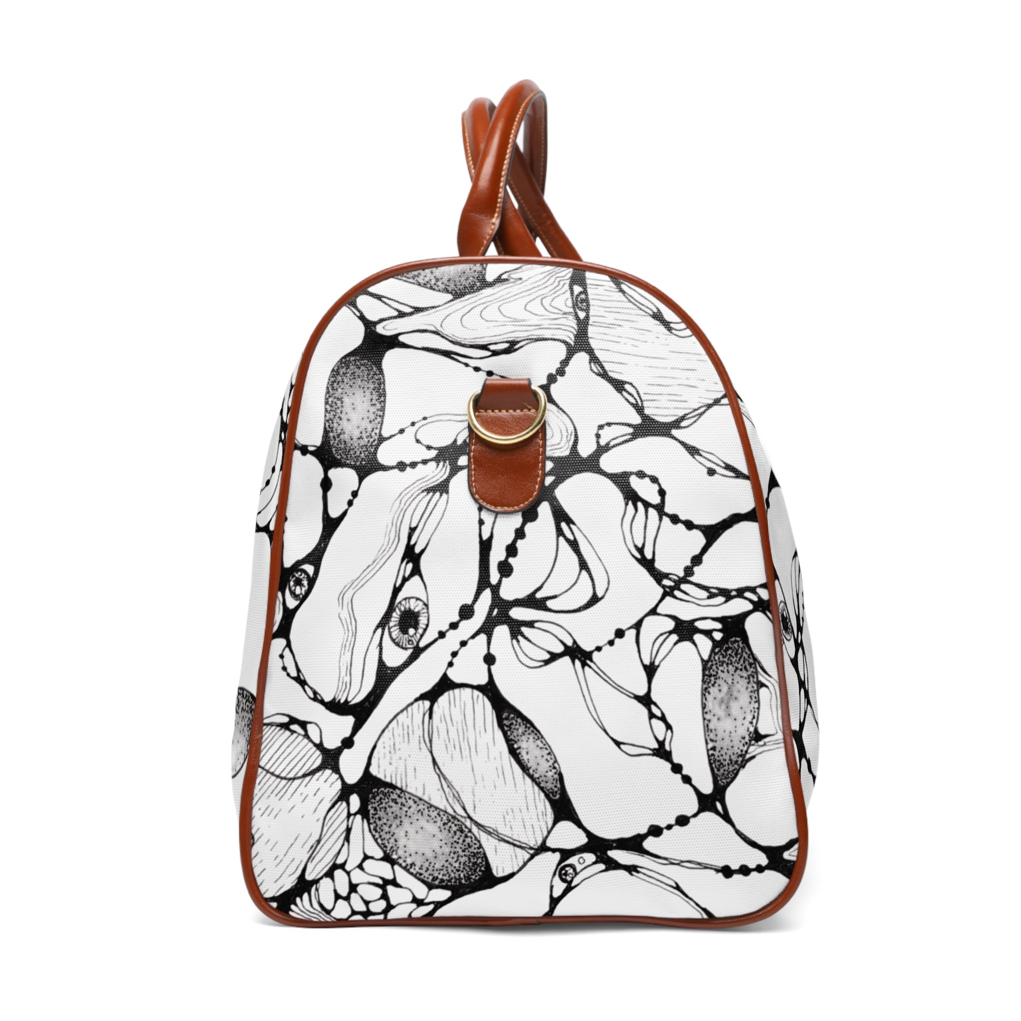 NEURO WAVES Travel bag B&W - Image 4