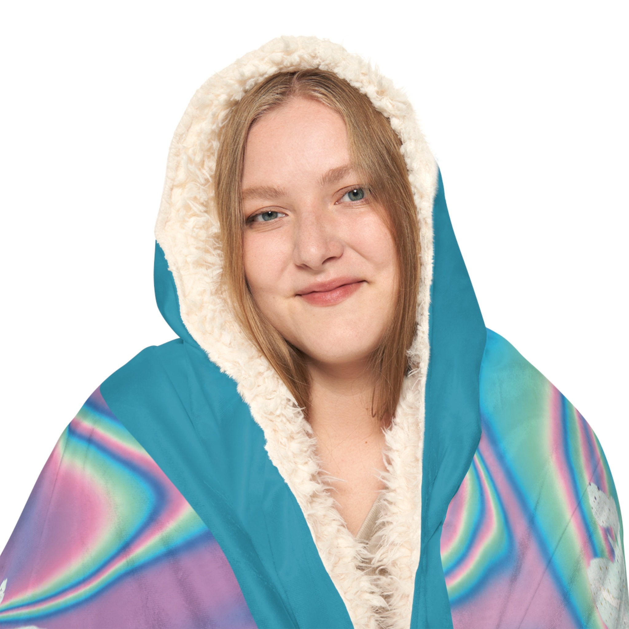 LOOKING IN Psychedelic Snuggle Blanket - Image 7