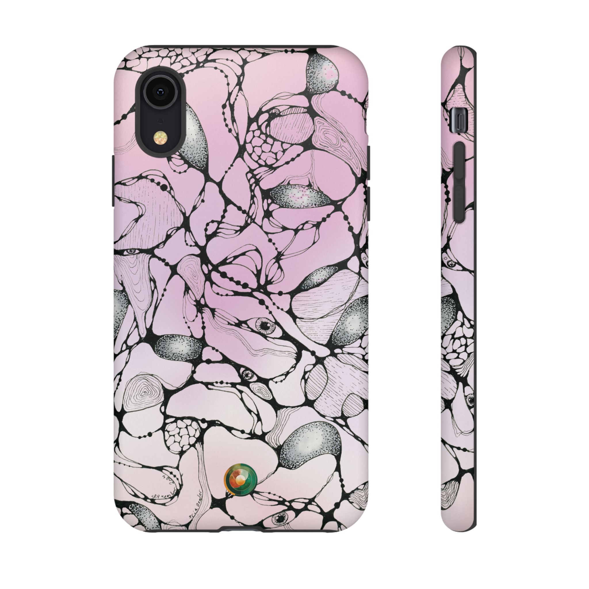 NEURO WAVES Pink Tough Phone Case - Image 20
