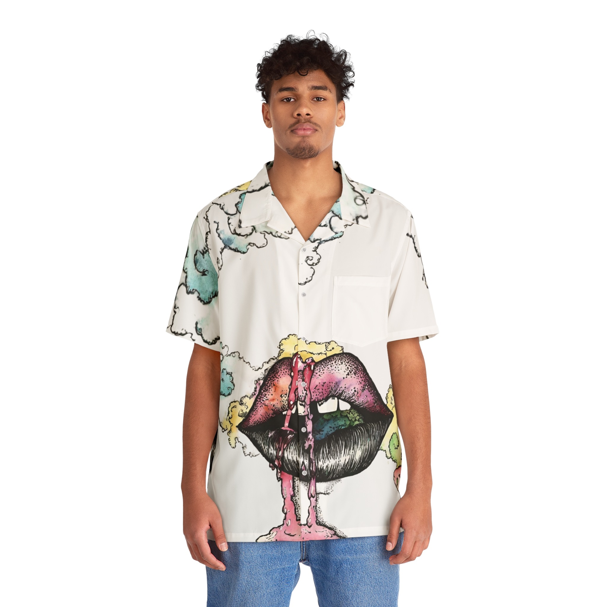 DRIP LIP Hawaiian Shirt - Image 3