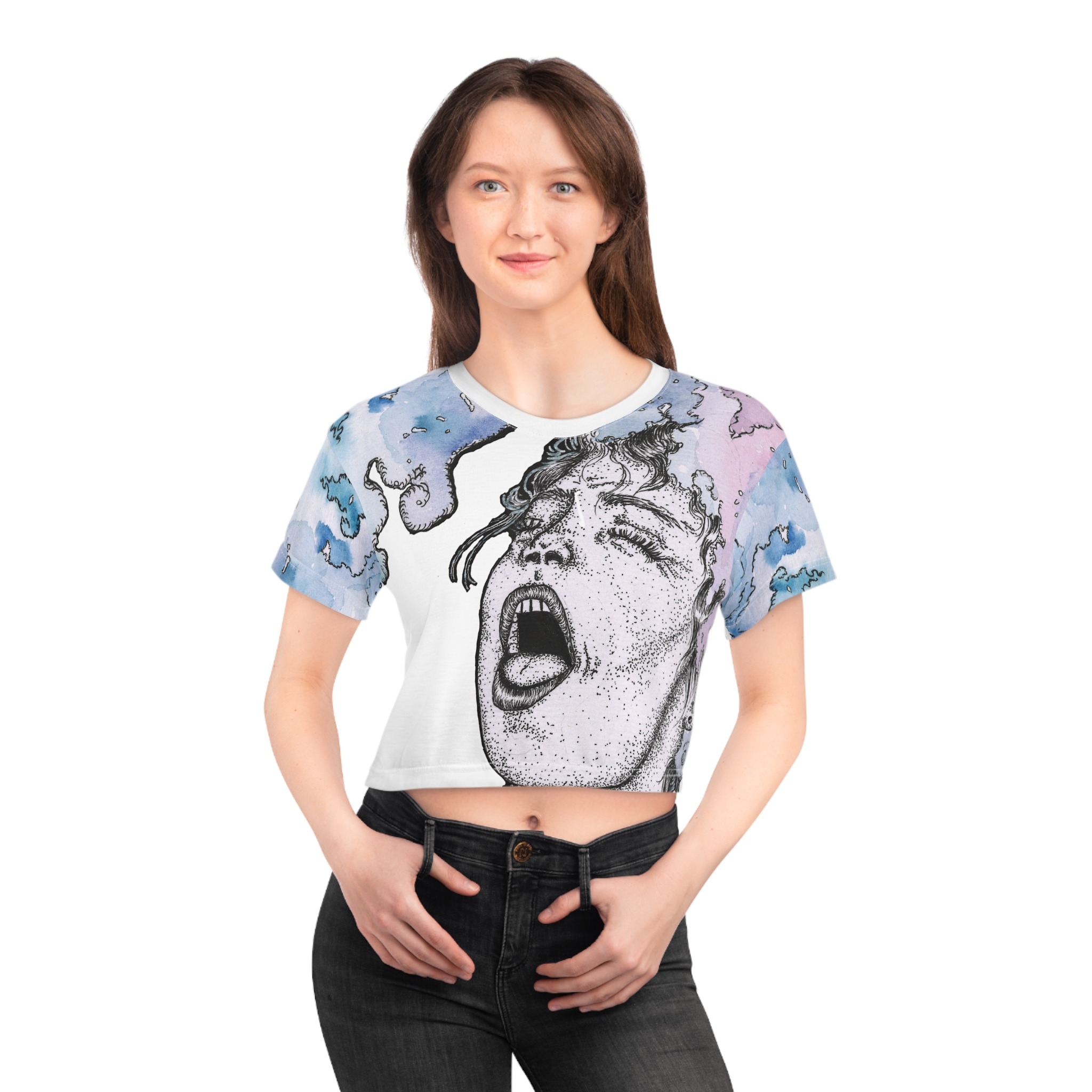BLUES MUSE Cropped Tee