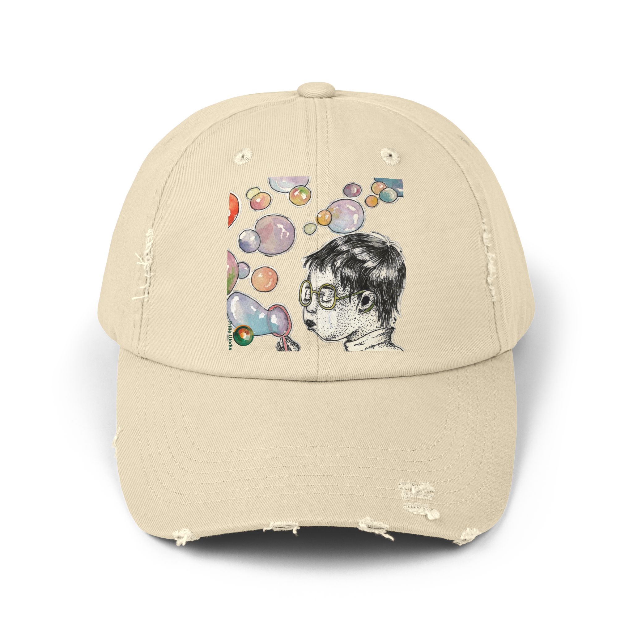 BUBBLES Distressed Cap