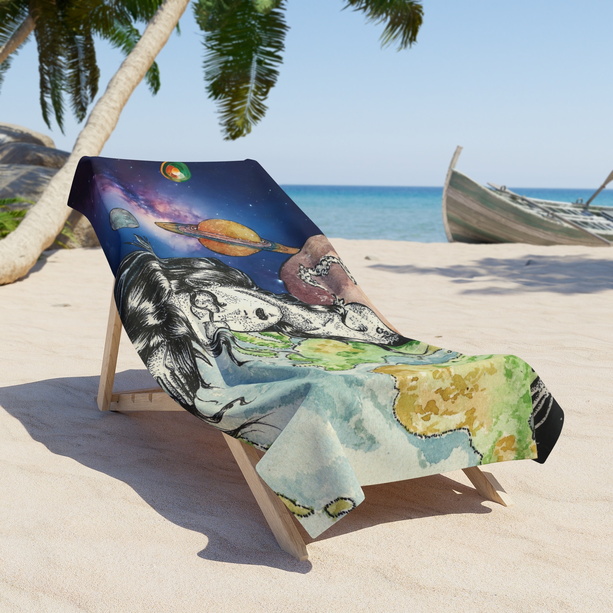 MOTHER EARTH Beach Towel - Image 4