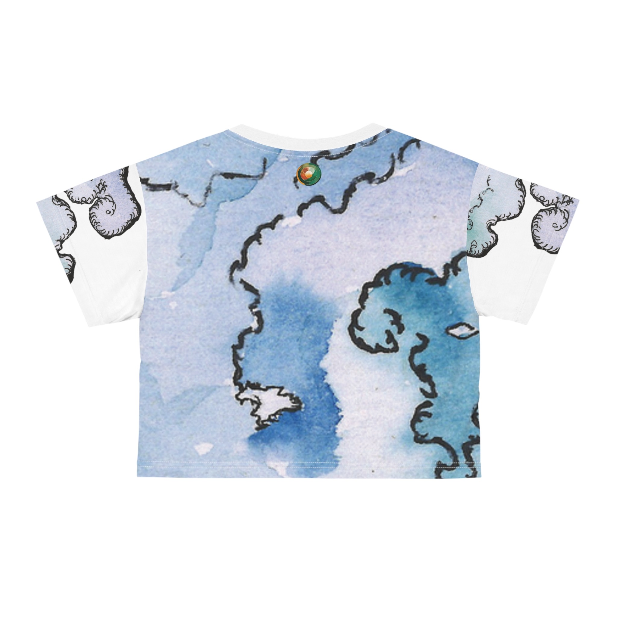 BLUES MUSE Cropped Tee - Image 3