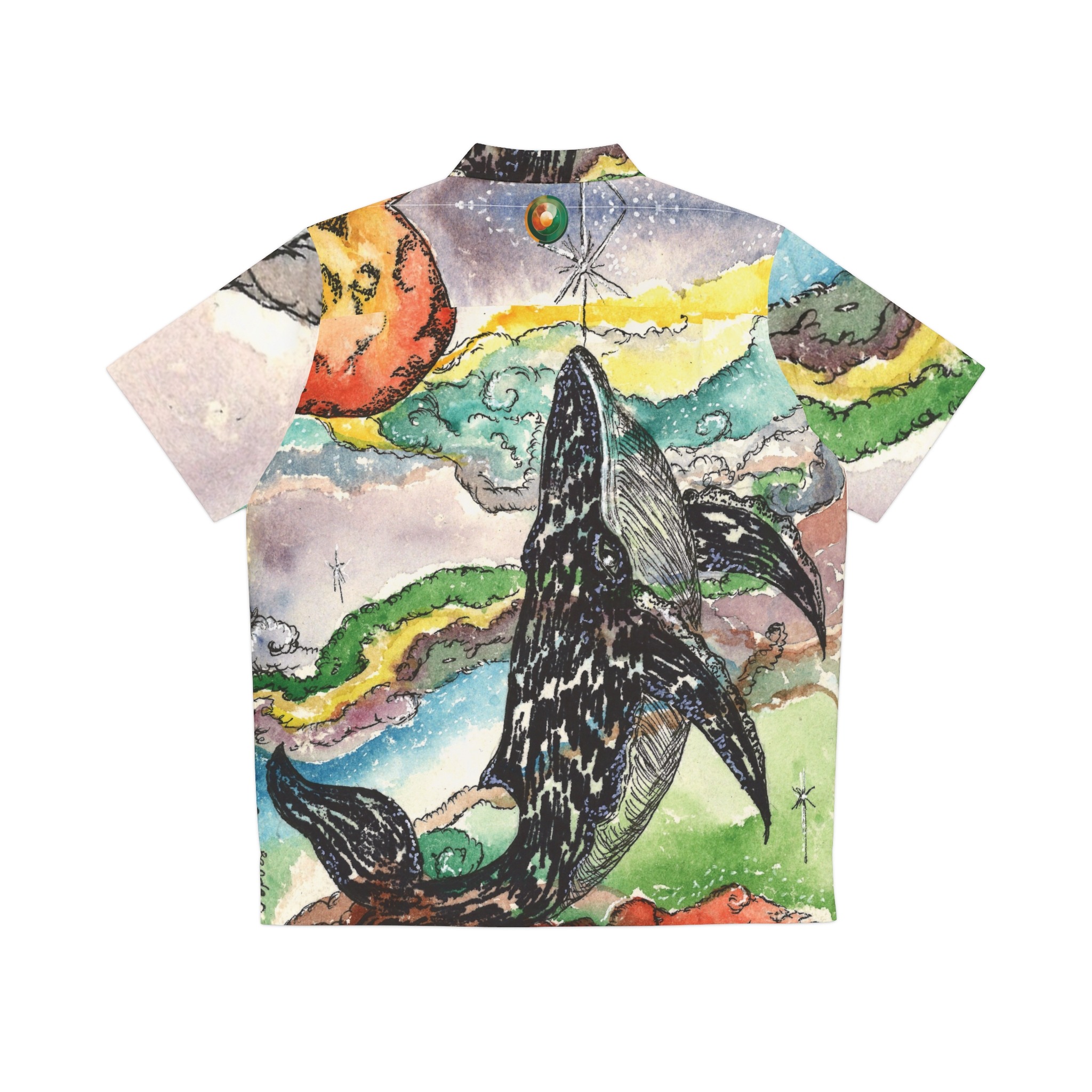 COSMIC WHALE Hawaiian Shirt - Image 6