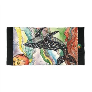 COSMIC WHALE Beach Towel