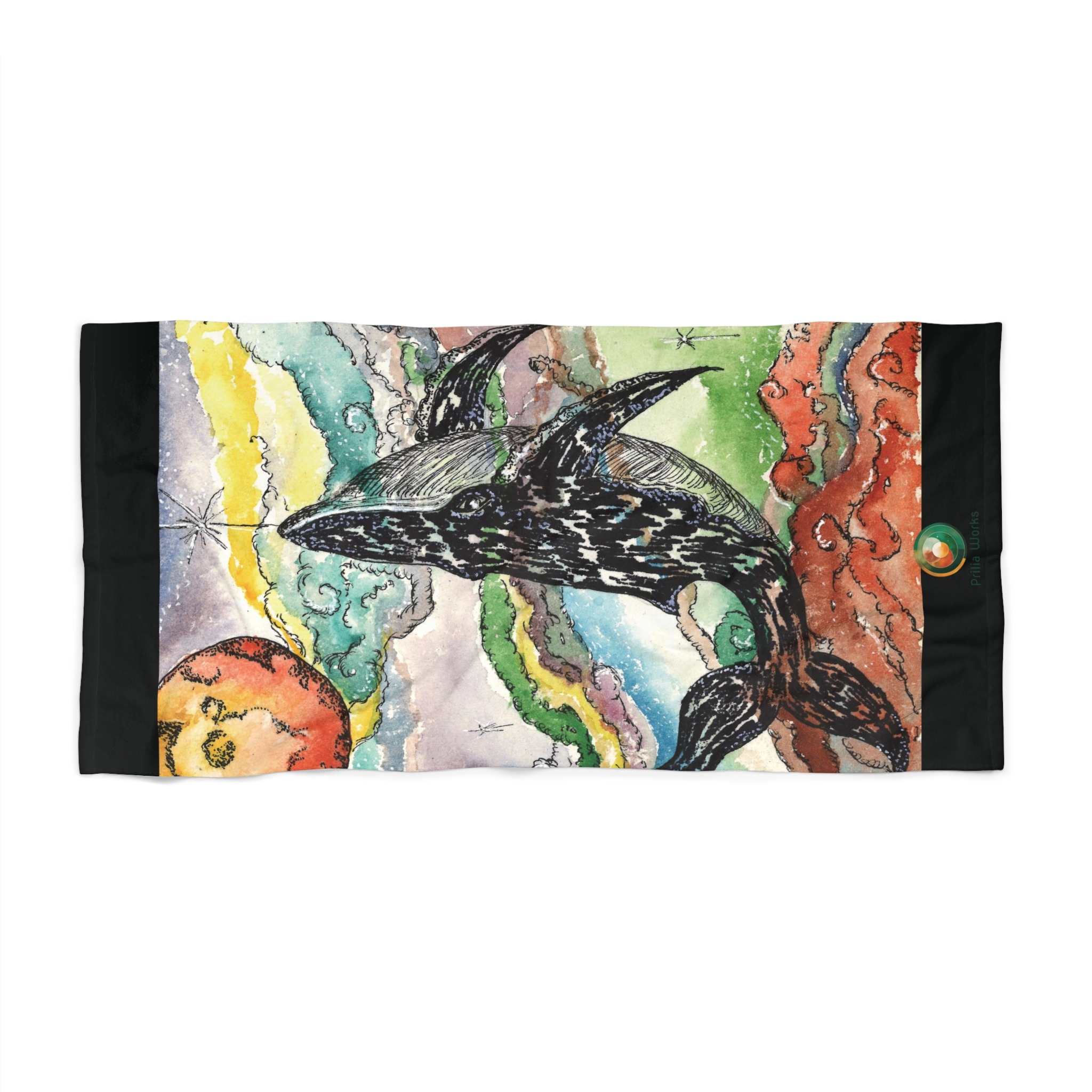 COSMIC WHALE Beach Towel