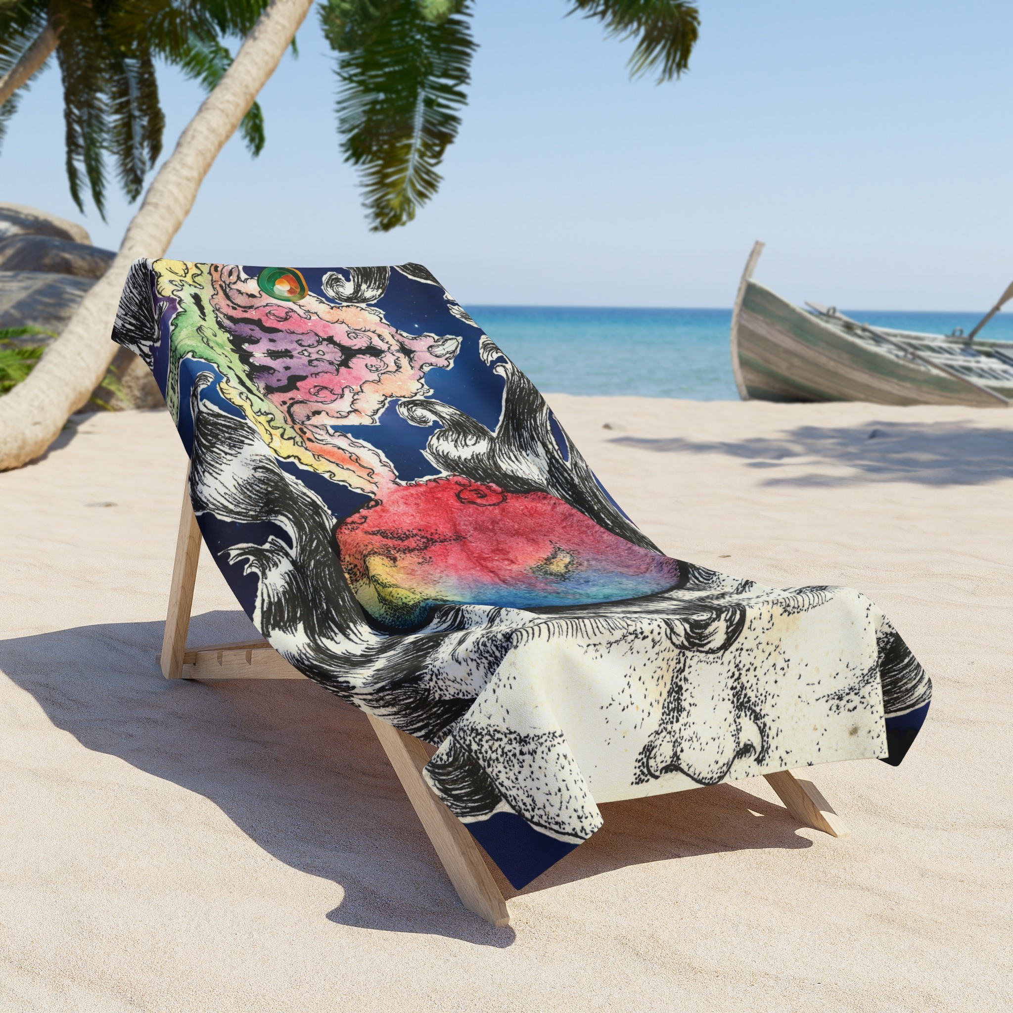 COSMIC MIND beach Towel - Image 4
