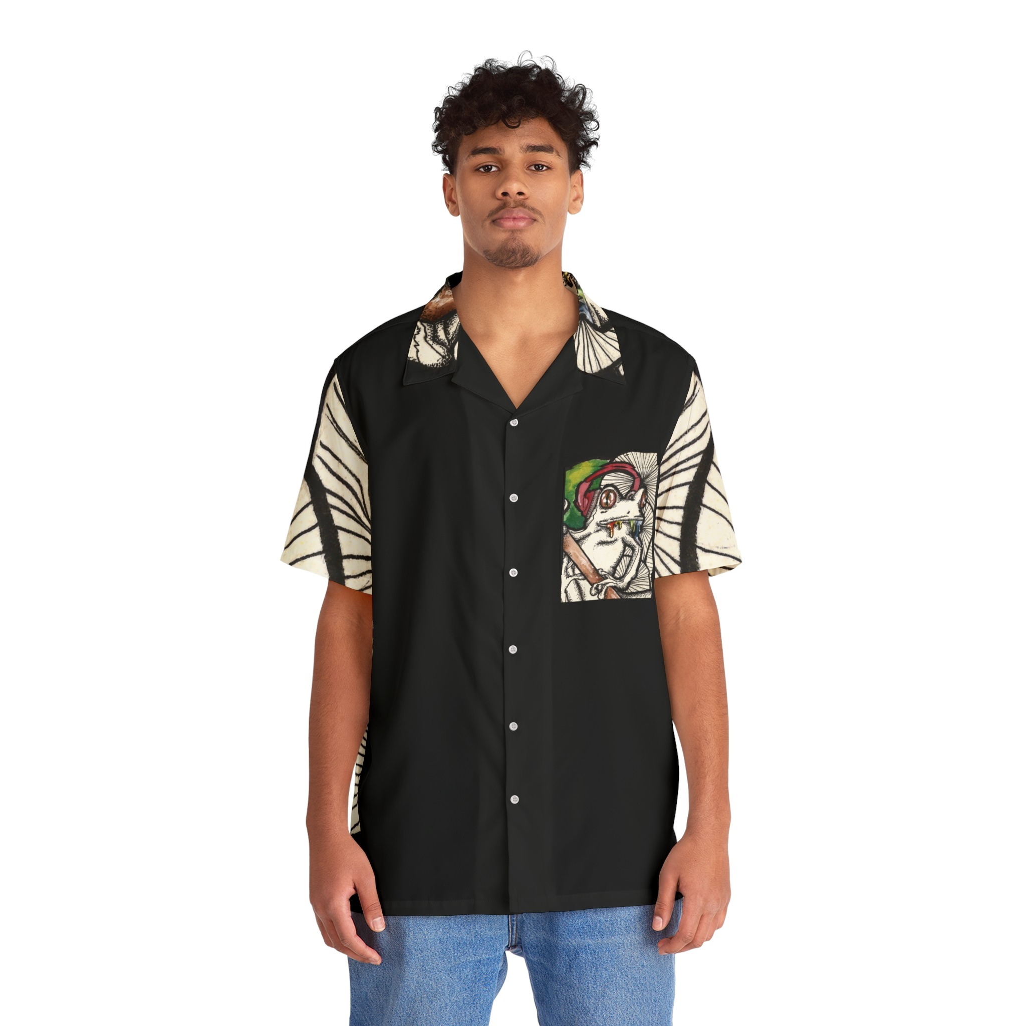 TRIPPY FROG Hawaiian Shirt - Image 3